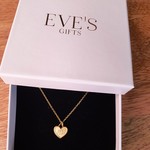 Bazou 14k gold plated necklace stainless steel heart - Joie de vivre