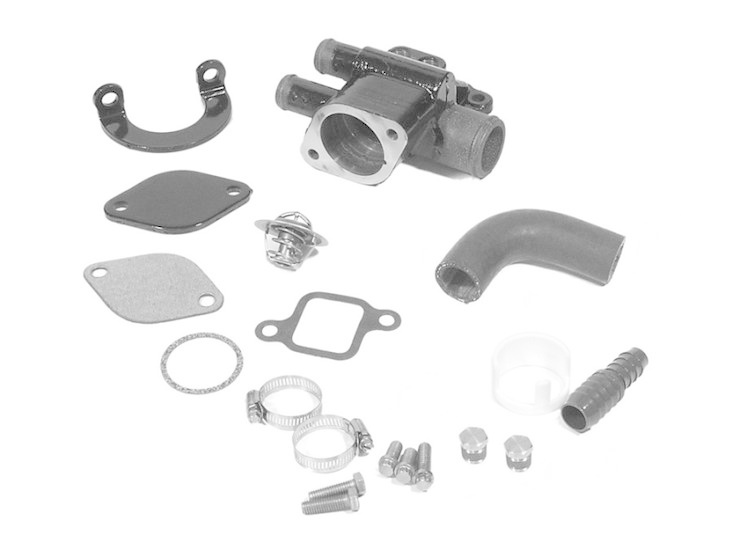 MerCruiser thermostat housing kit for 2.5 and 3.0 litre engines