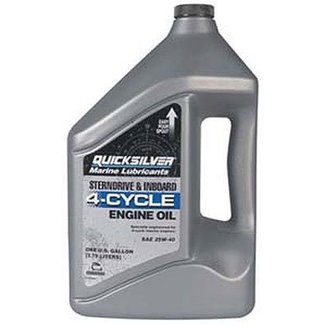 QuickSilver MerCruiser 25W40 4 liter original factory oil for all engines 8M0086224