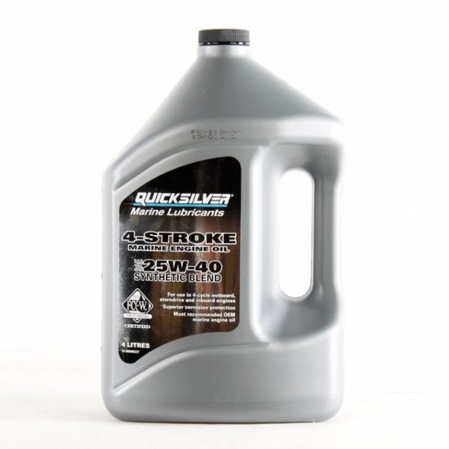 MerCruiser 25W40 4 liter original synthetic factory oil for all engines
