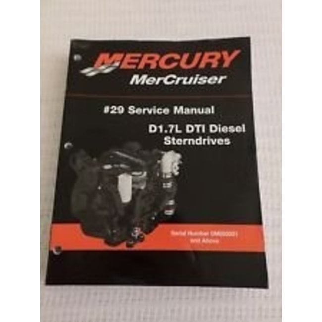 QuickSilver MerCruiser werkplaats handboek nummer 29 D1.7L DTI diesel motoren