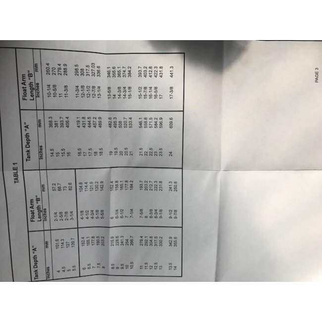 QuickSilver Mercruiser 851052Q Quicksilver universal tank gauge transmitter sensor flotter