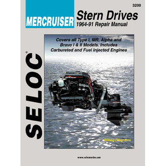 Sierra Marine MerCruiser werkplaats handboek voor alle motoren en staartstukken van 1964-1991