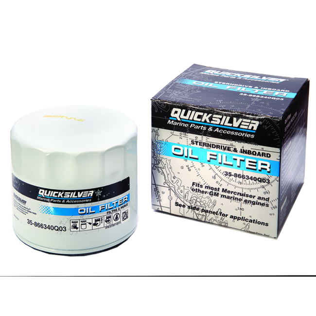 QuickSilver Original MerCruiser Quicksilver Ölfilter für alle 4 und 8 Zylinder GM Motoren 35-866340Q03