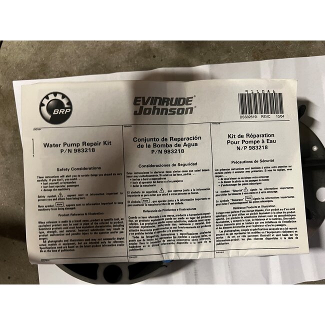 Sierra Marine OMC Stinger 400-800 impellerkit met pomphuis 0983218