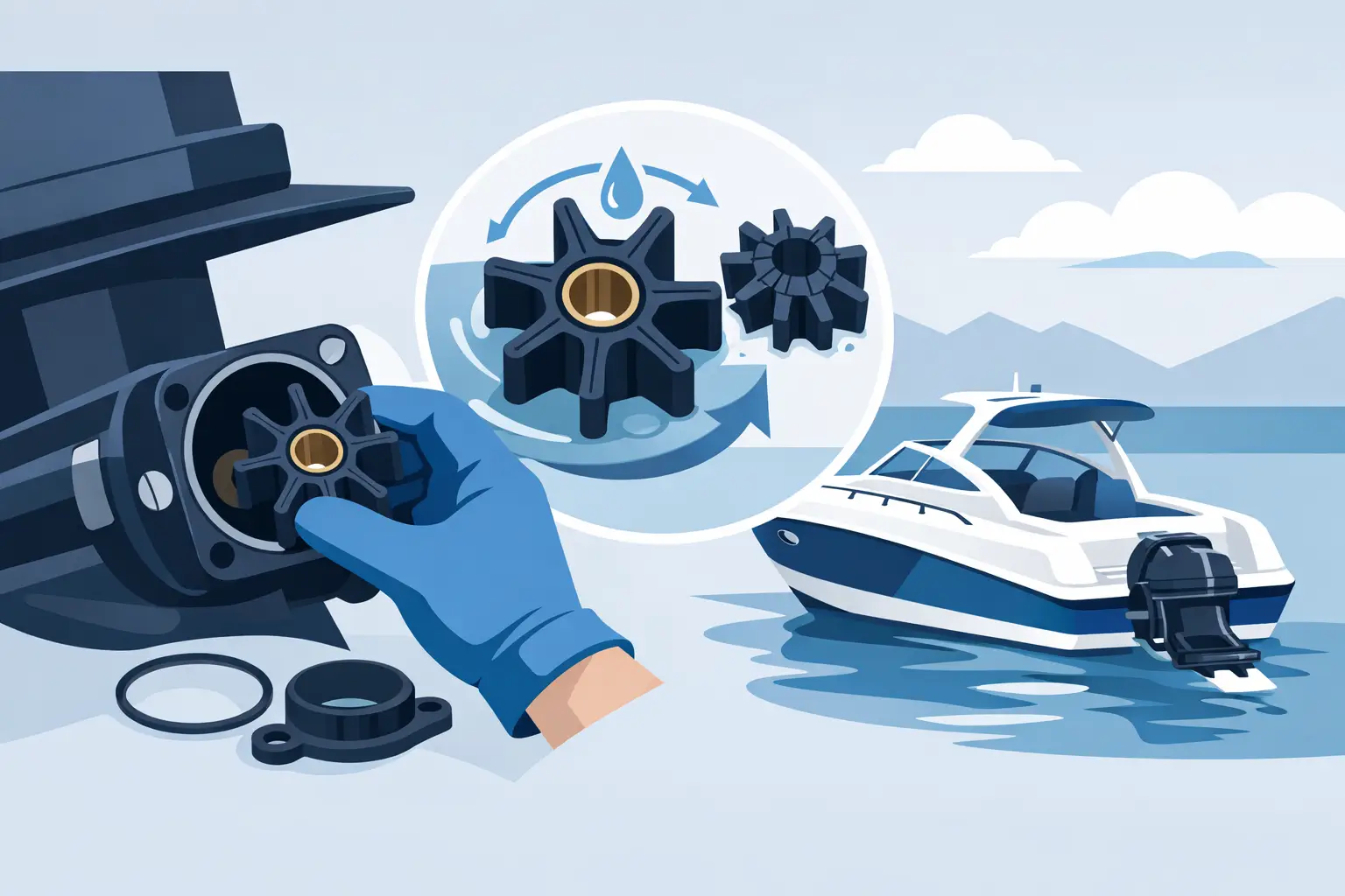 MerCruiser impeller vervangen zonder gedoe