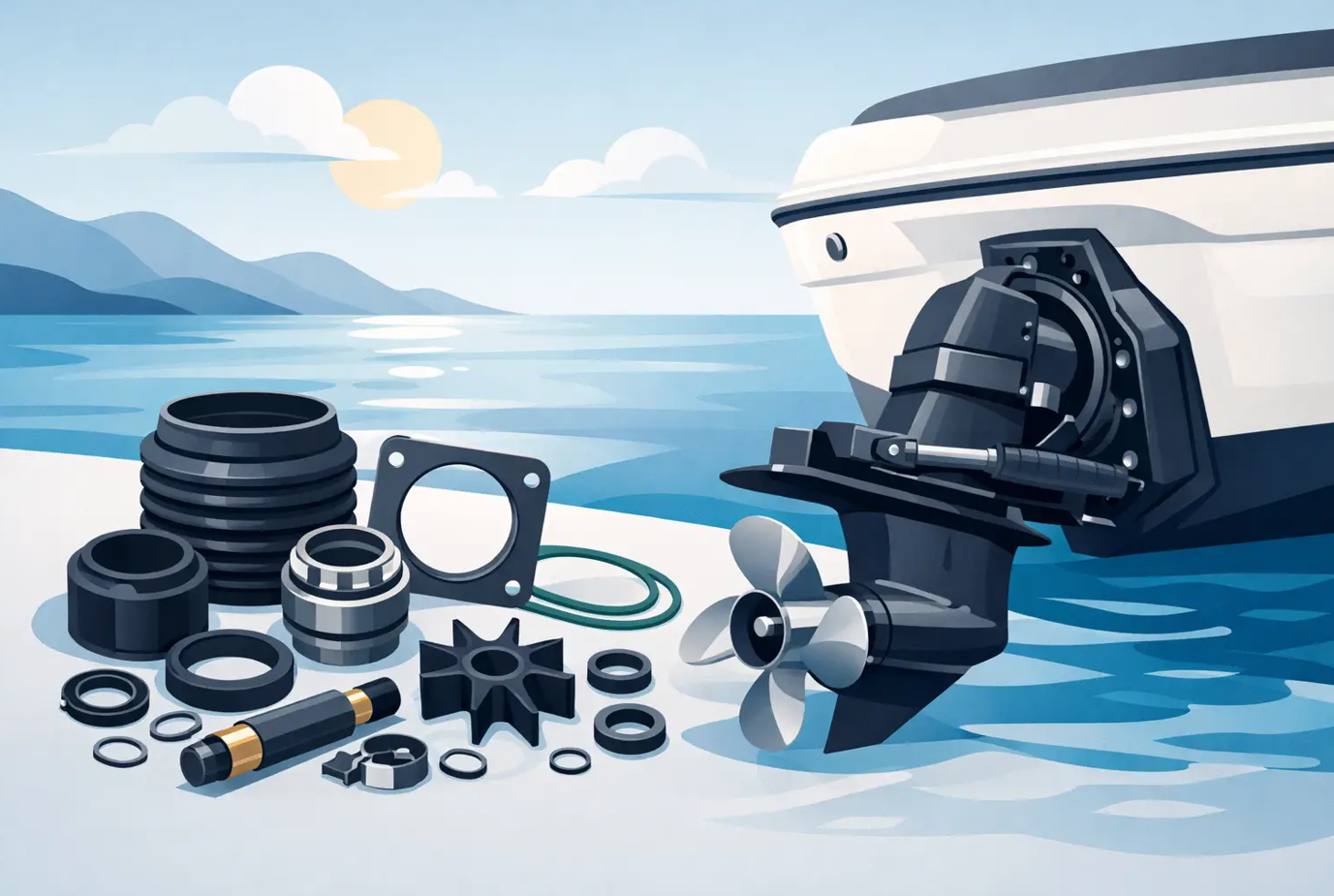300 MerCruiser transom service kits kiezen