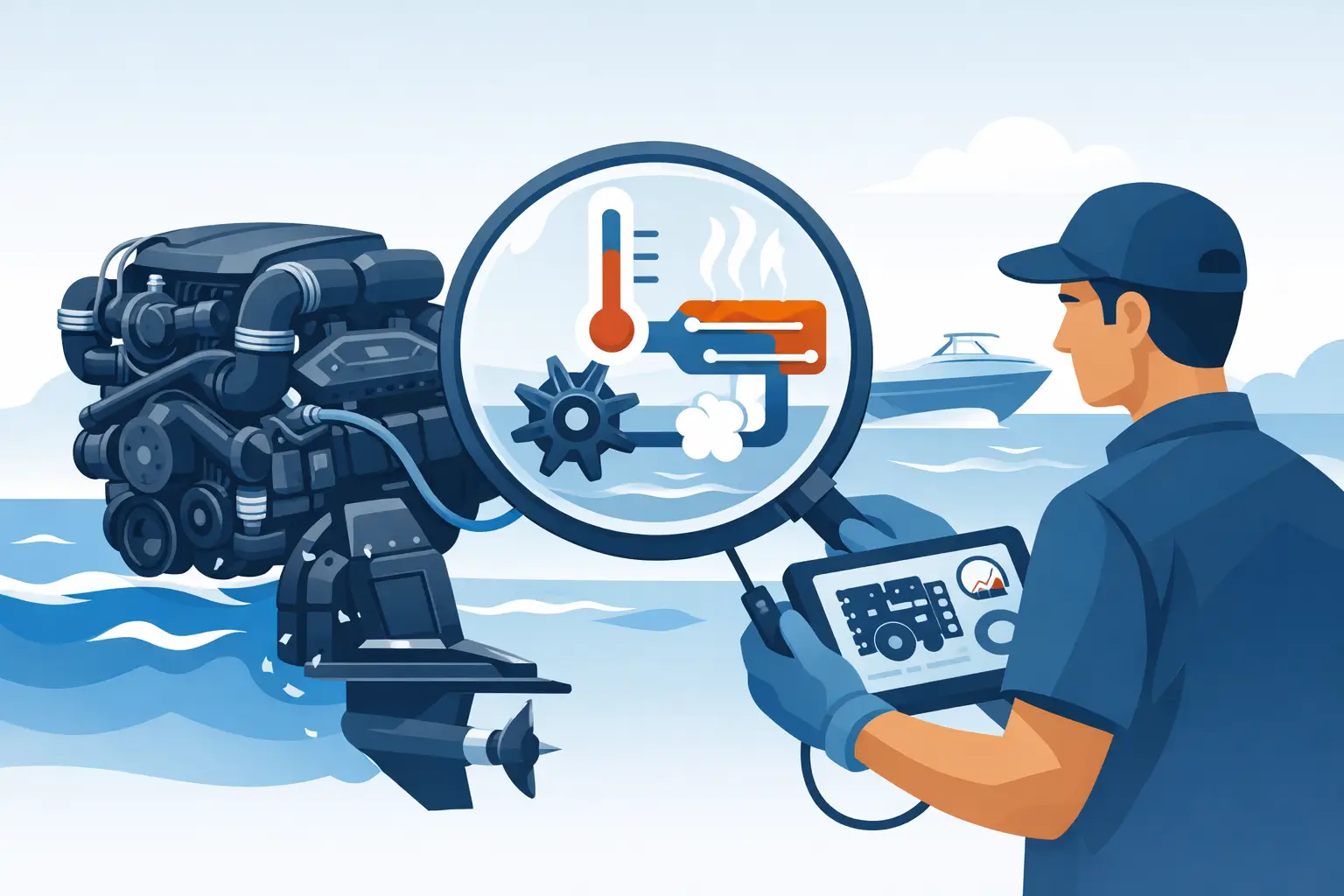 Praktijkvoorbeeld MerCruiser koelprobleem diagnose