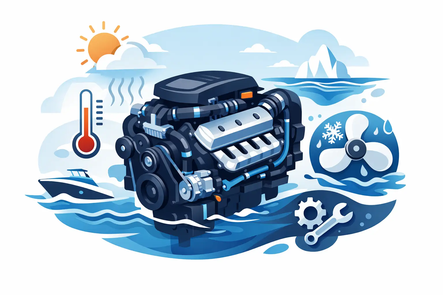 MerCruiser V8 koelproblemen oplossen