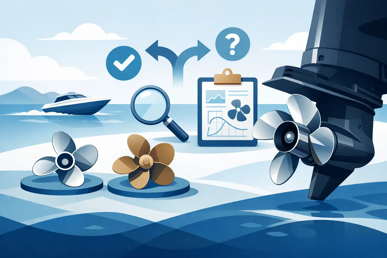 Boat propellers kiezen zonder giswerk