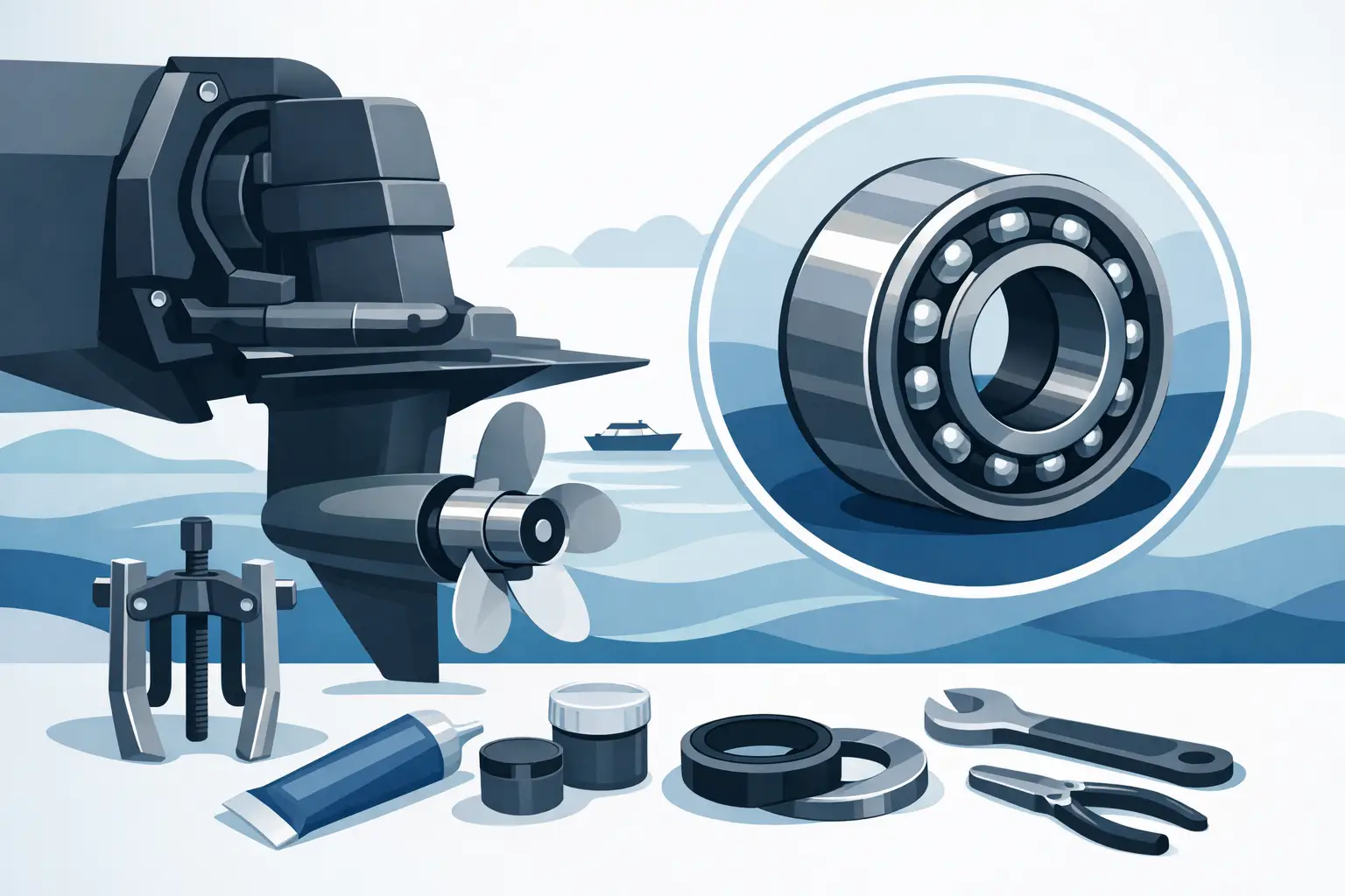 Alpha One Gimbal Bearing Guide