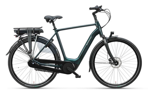 Batavus Finez E-go Active Plus Flex accu Heren 2023 Jagergroen