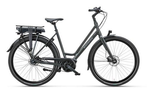 Batavus Dinsdag E-go Exclusive Classic Flex accu Lage Instap 2022 Zwart Glans