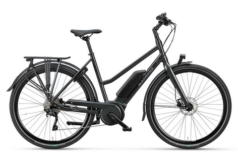 Batavus Dinsdag E-go Sport Flex accu Dames 2022 Zwart Glans