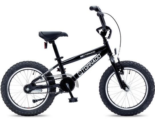 Tornado 16" BMX Glans Zwart