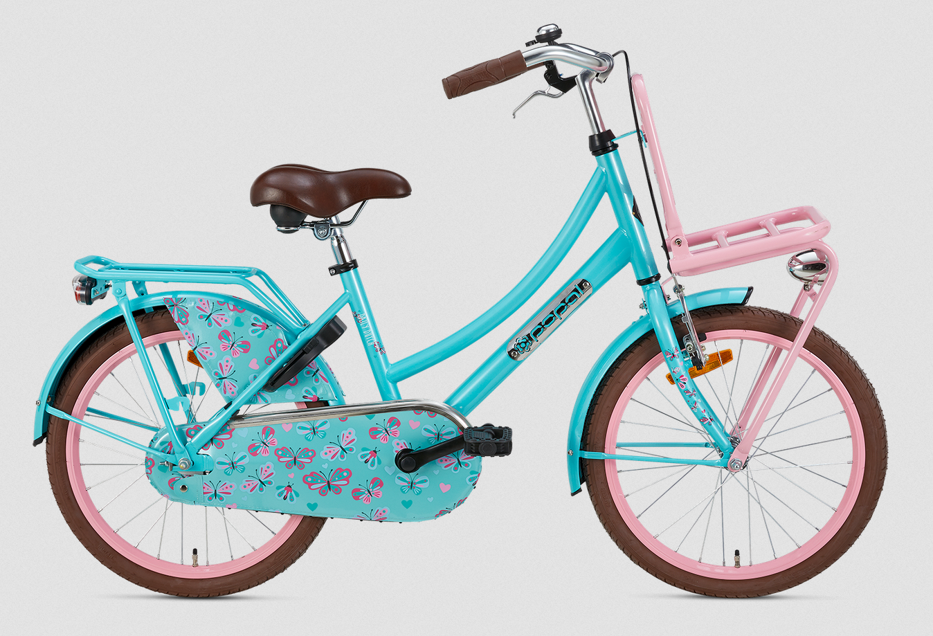 Popal Daily Dutch Basic 20 inch Meisjes Turquoise Roze