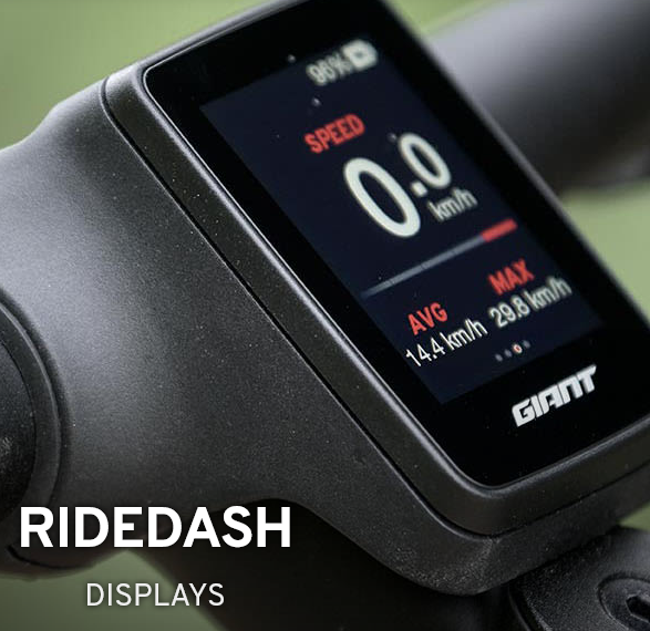 Giant Entour E+ 0 Dames 2022 Gunmetal Black RideDash EVO Display
