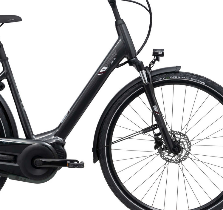 Giant Entour E+ 0 Dames 2022 Gunmetal Black Dash Display