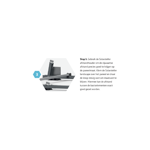 Solarstell Connect Montageset Zuid Landscape - 3 panelen 1617-1705MM