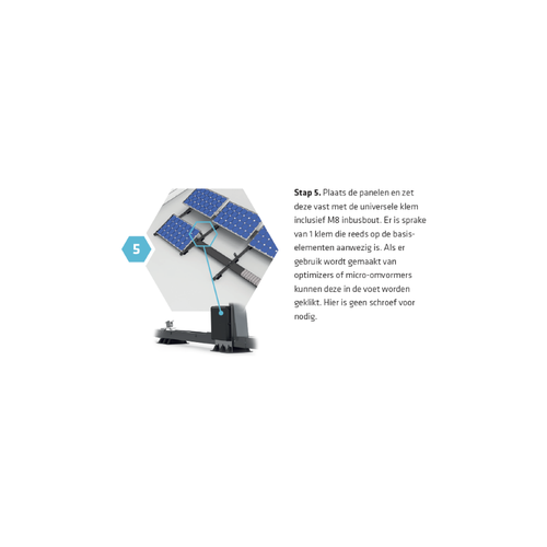 Solarstell Connect Montageset Zuid Landscape - 3 panelen 1706-1814MM