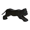 Houten zwarte panter 16 cm