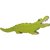 Houten krokodil 26 cm
