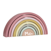 Houten regenboog roze