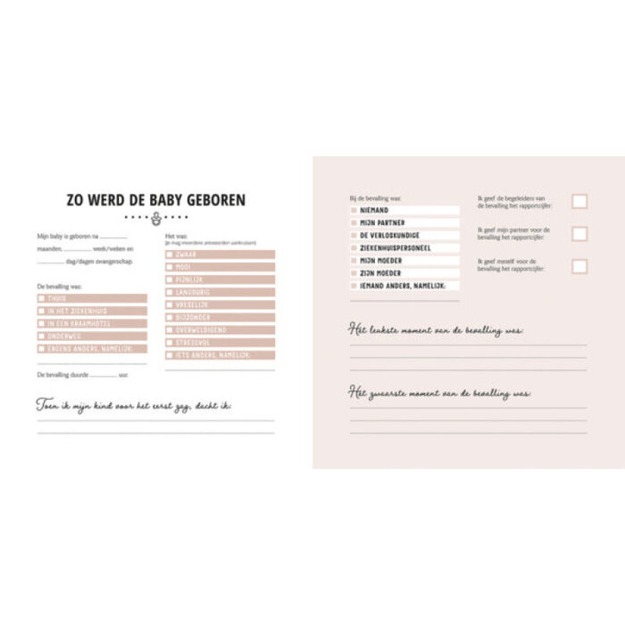 Lantaarn publishers Mooie woorden kraambezoek - Maak een unieke herinnering