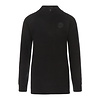 Sweater with collar ls Black