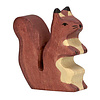 Houten eekhoorn bruin 6 cm - Holztiger