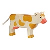Houten koe, staand, bruin L.17,5 cm