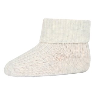 MP Denmark Katoenen rib baby sokken Creme melange 499