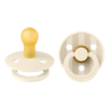 Ronde speen 2-pack natuurrubber Studio Colour Ivory/ Vanilla - maat 1