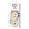 Ronde speen 2-pack natuurrubber Studio Colour Ivory/ Vanilla - maat 2