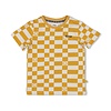 Geruit T-shirt Geel - Checkmate