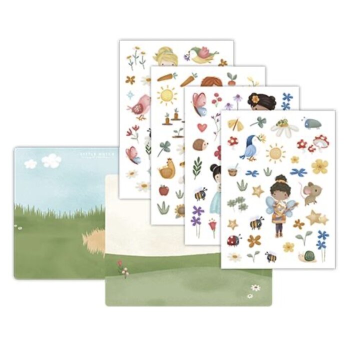 Little Dutch Raamstickers Rosa & Friends