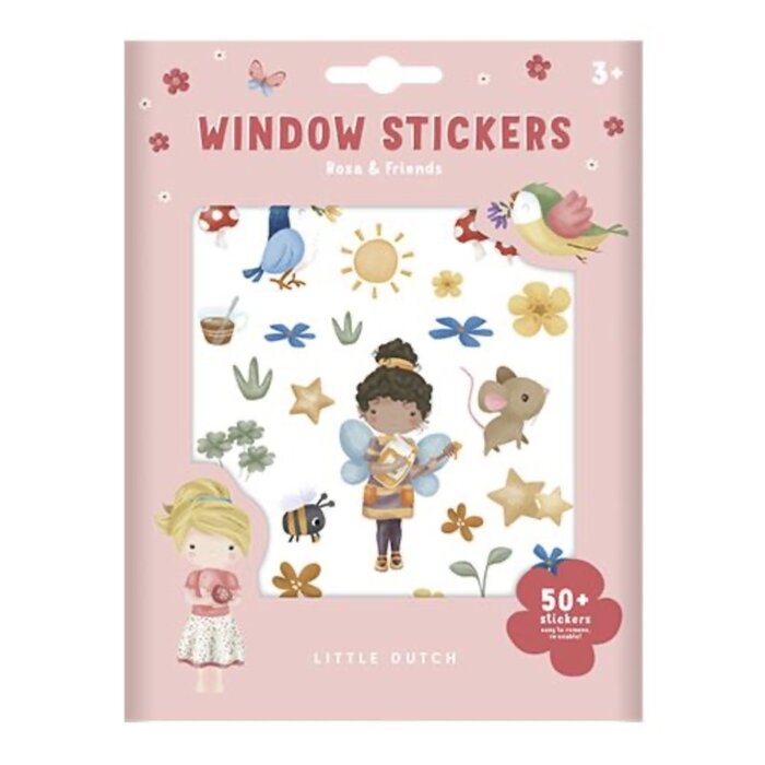 Little Dutch Raamstickers Rosa & Friends