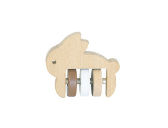 BamBam Eco Friendly Wooden Rabbit Rattle