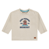 boys t-shirt long sleeve cream