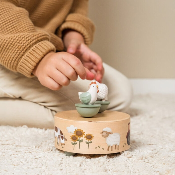 Little Dutch Houten muziekdoosje Little Farm FSC