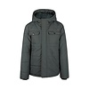 Jacket with hood water repellent Army green