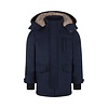 Jacket parka with hood water repellent Navy