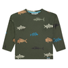 boys t-shirt long sleeve dark army