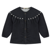 girls denim blouse mid grey