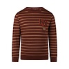 Sweater with crewneck Dark red