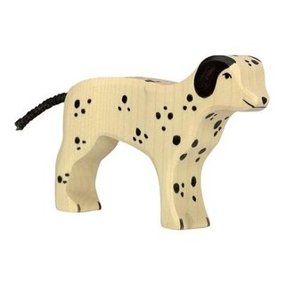 Holztiger Houten hond, dalmatiër L.11,5 cm
