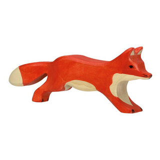 Holztiger Houten vos, rennend L.16 cm