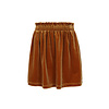 Little velvet skirt Ochre yellow