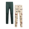 Legging 2-pack Dark green