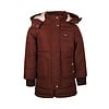 Jacket puff parka with hood water repellent Burgundy